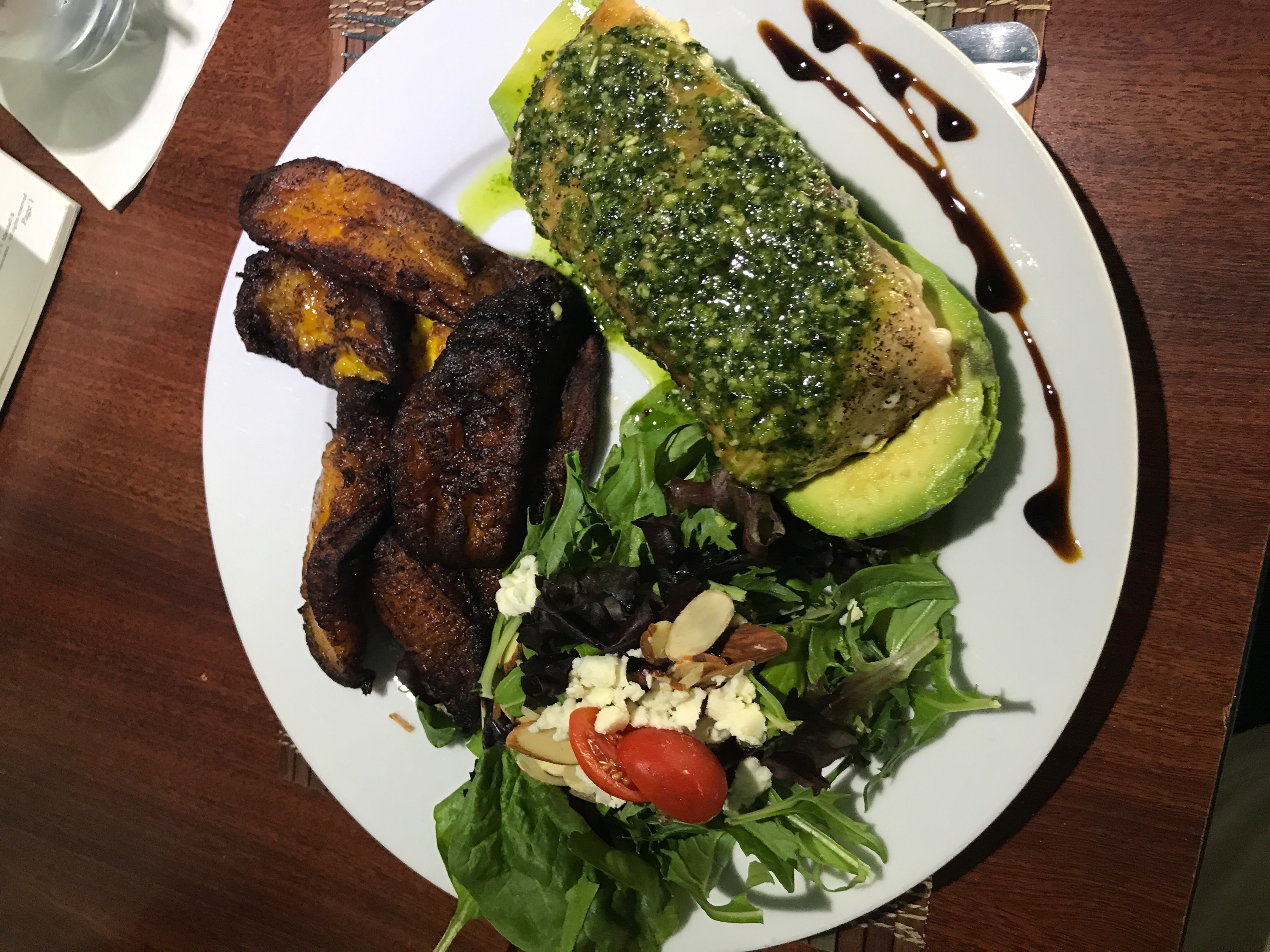 Mahi Mahi on a bed of Avocado